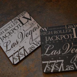 Set of 6 Las Vegas Coasters